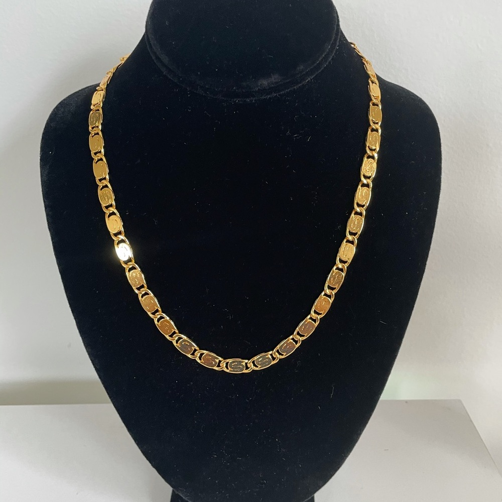 24k Gold S Link Necklace
